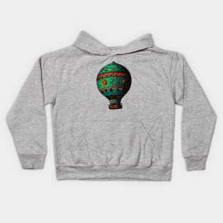 Green Flying Machine Kids Hoodie